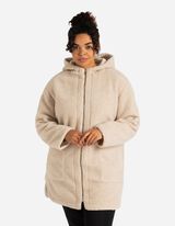 Kabát - Plüss - bezs