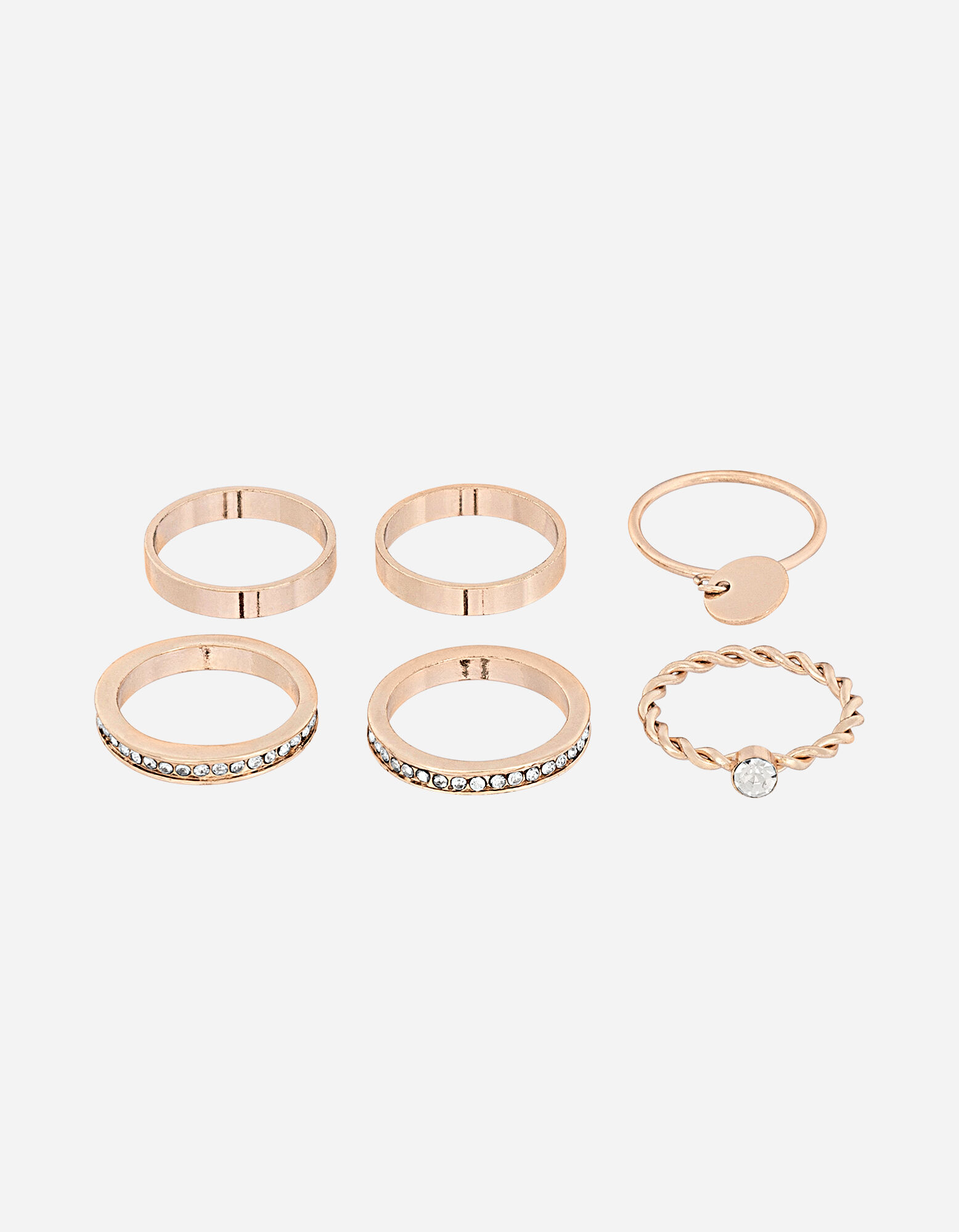 Ring - Set van 6 - goud