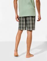 Short de pyjama - Motif &agrave; carreaux - Vert clair