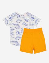 T-särgist ja pükstest koosnev komplekt - motiiv - oranzh