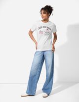 T-s&auml;rk - tr&uuml;kis - valge