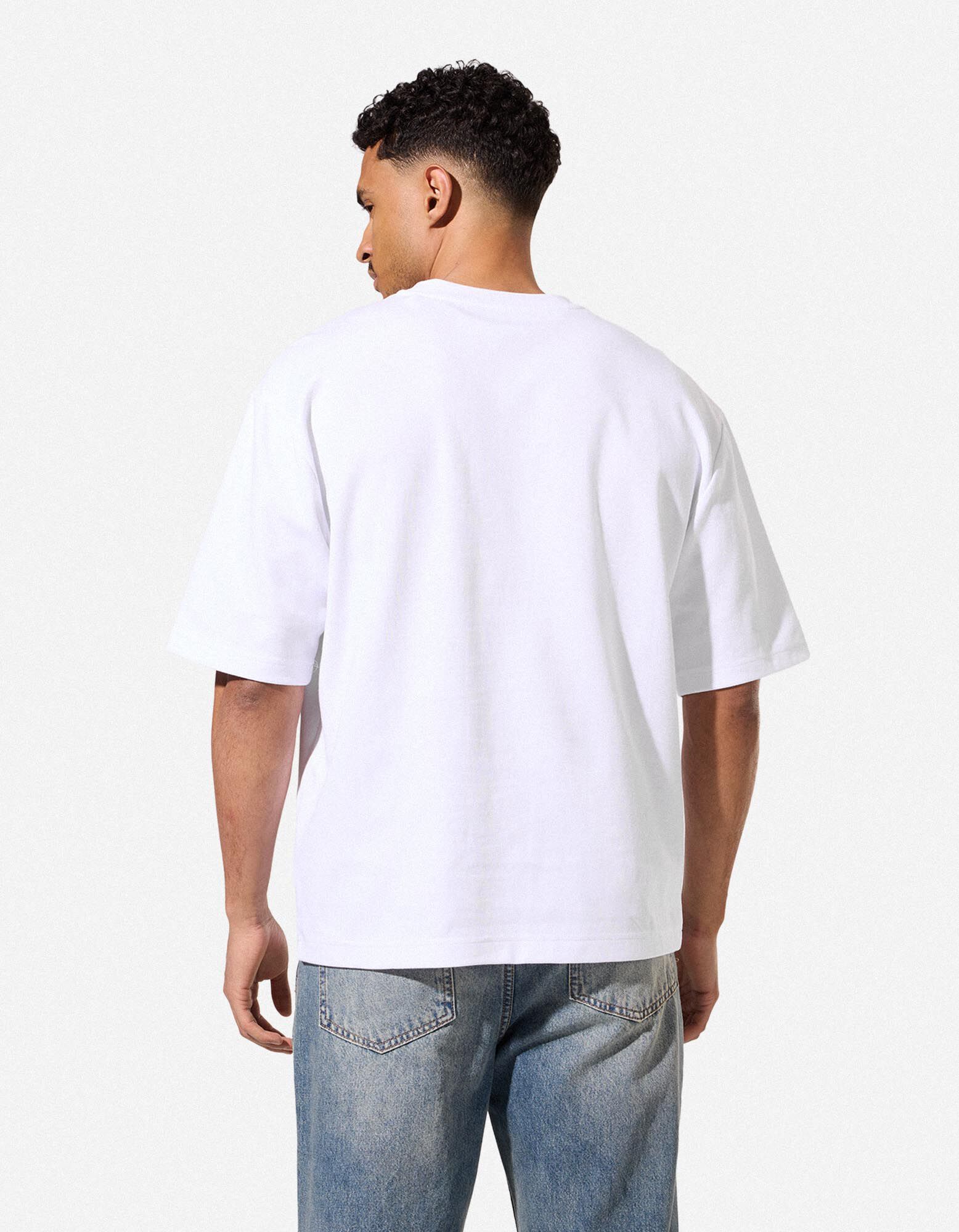 T-Shirt - Oversized Fit - Wei&szlig;