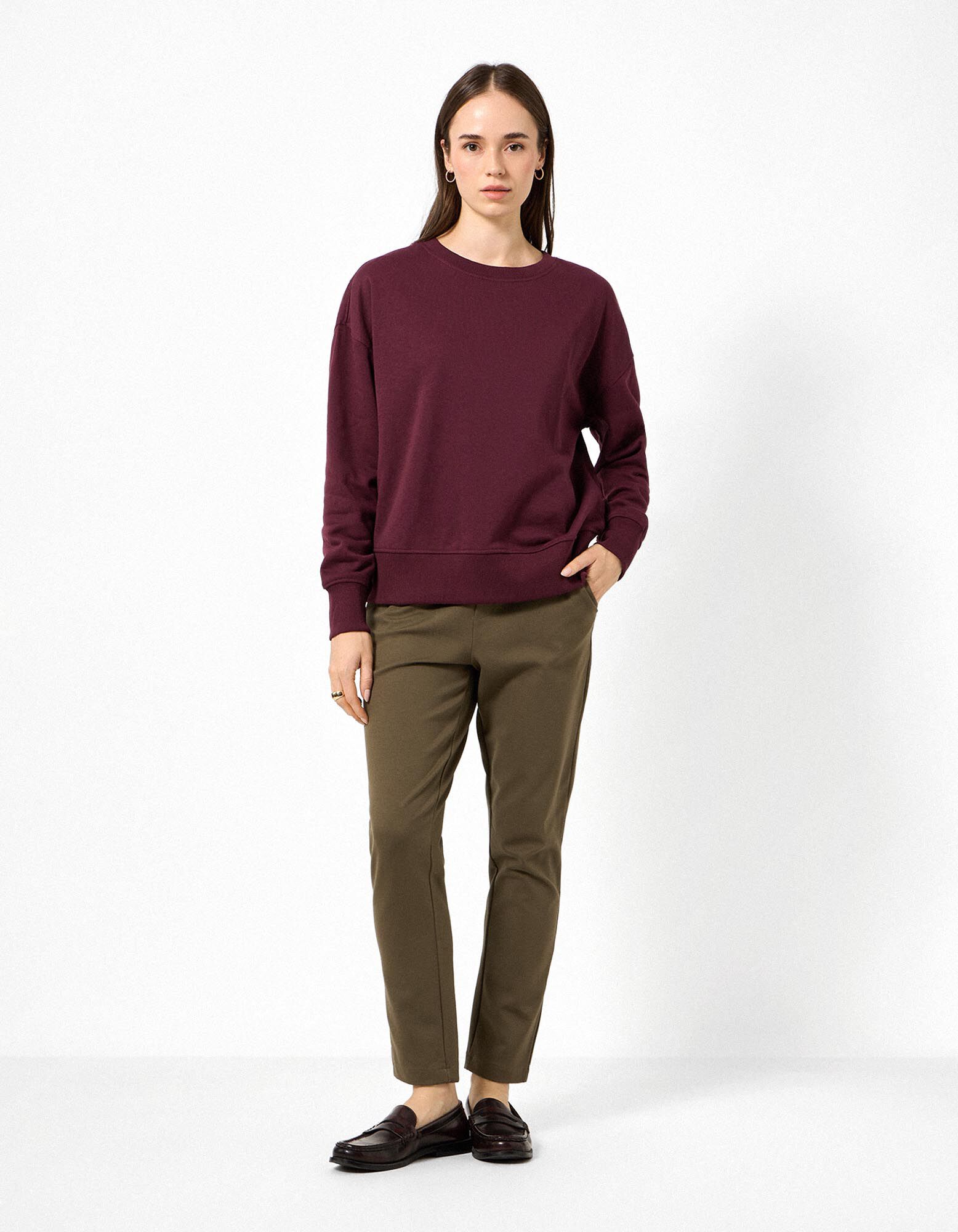 Sweatshirt - Oversized Fit - Lila