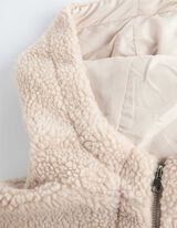 Kabát - Plüss - bezs