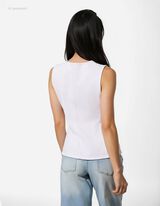 Weste - Slim Fit - wei&szlig;