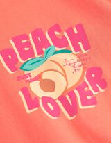 T-Shirt - Rückenprint - hellrot