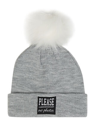 M&auml;dchen Pudelm&uuml;tze in Melangeoptik 