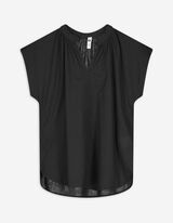 Bluse - einfarbig - schwarz