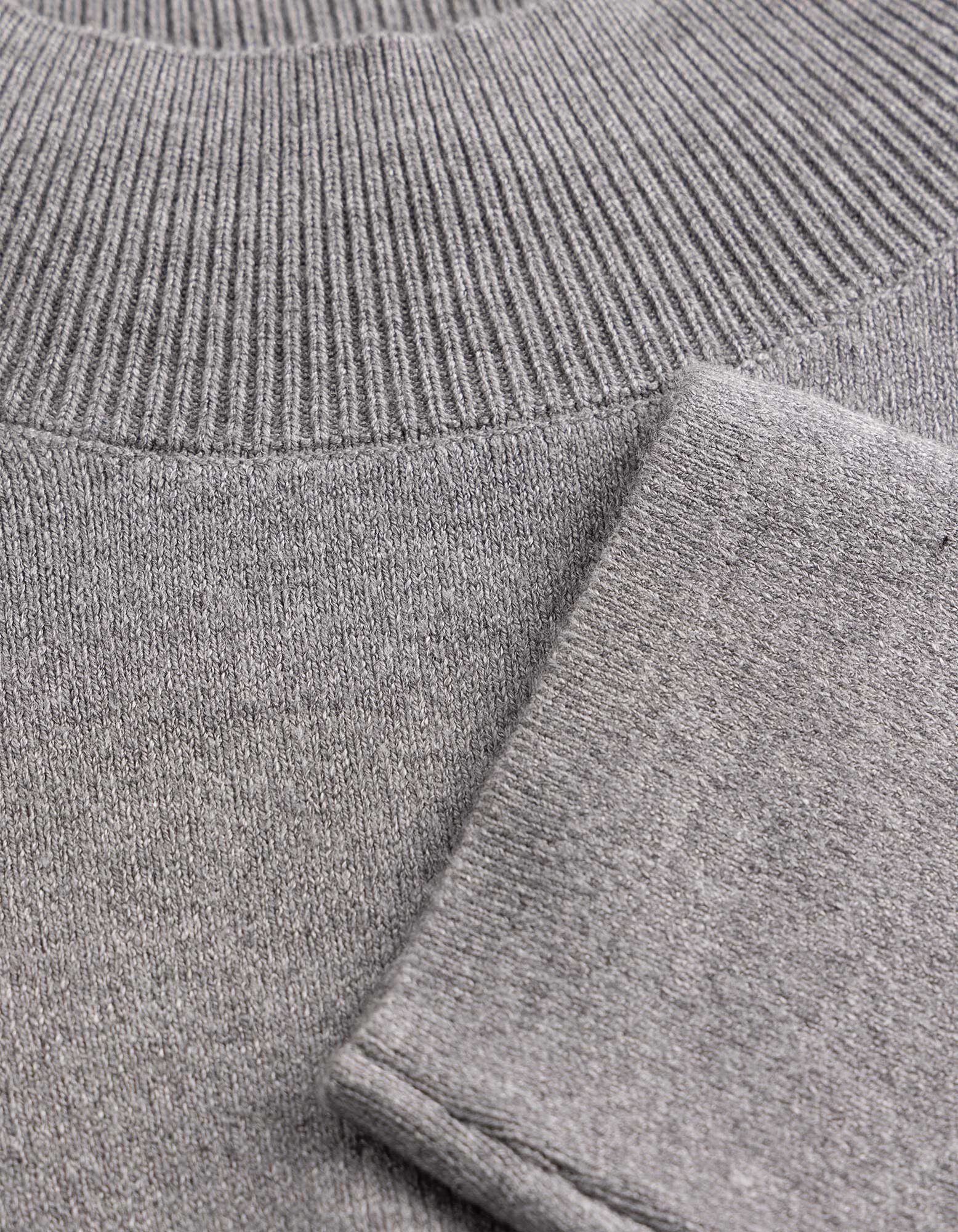 Pullover - Rollkragen - Grau