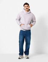 Hoodie - Oversized Fit - Hellgrau