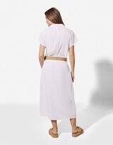 Kleid - einfarbig - wei&szlig;