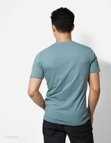 T-shirt - nadruk - turkusowy