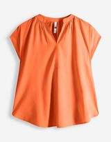 Blusenshirt - einfarbig - hellrot