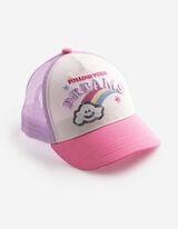 Casquette - Ornement paillet&eacute; - Lilas