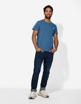 T-Shirt - Brusttasche - blau