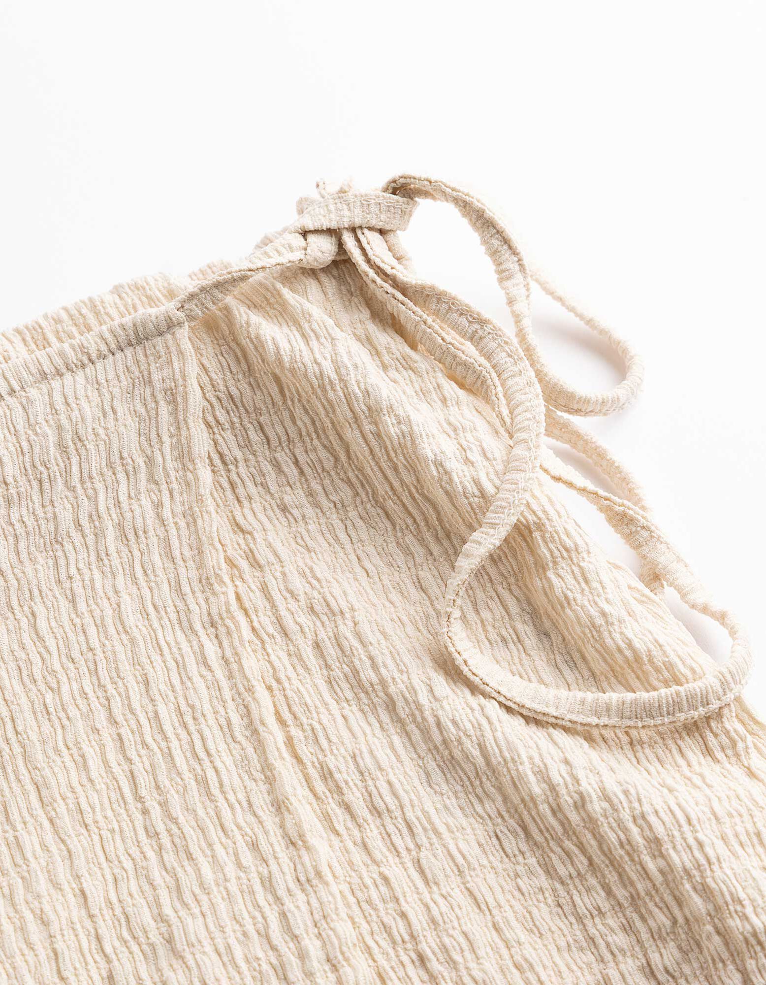 Rok - Vetersluiting - Beige