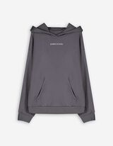 Hoodie - Print - dunkelgrau