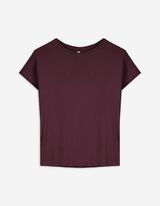 T-shirt - Katoenmix - donkerlila