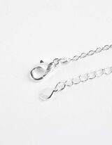 Massage Stein - Anhänger - silberfarben