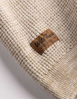 Pull-over - Patte de boutonnage - Beige