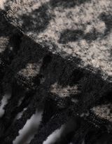 &Eacute;charpe - Motif l&eacute;opard - noir