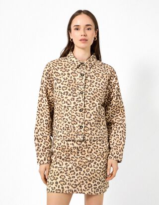 Allover-Print - Beige