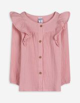 Set van jurk en legging - Mousseline - roze