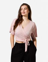 Yoga T-Shirt - kort - Lichtroze