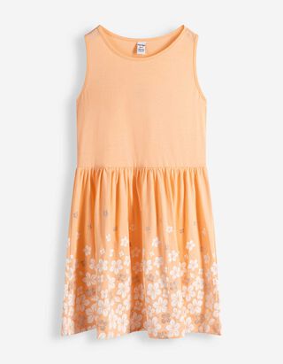 Kleid - Print - orange