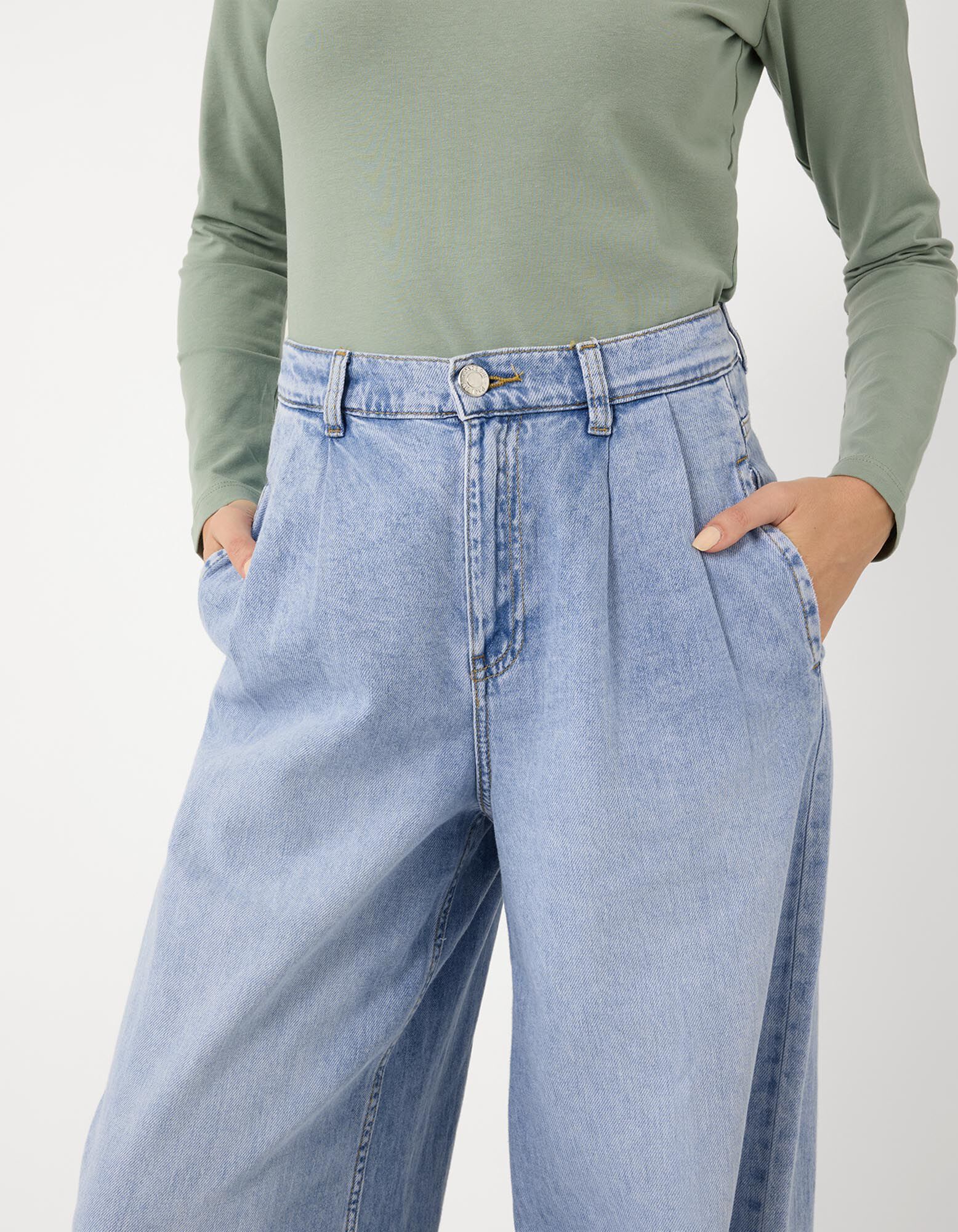 Jeans - Wide Fit - Hellblau