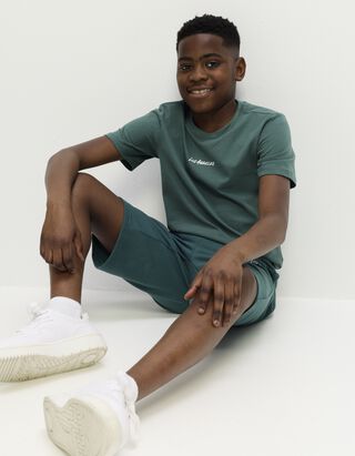 T-shirt - nadruk - ciemny zielony