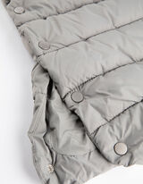 Dlh&aacute; vesta - Kapucňa s tunelov&yacute;m sťahovan&iacute;m - tmavozelena