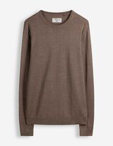 Pullover - Rundhals-Ausschnitt - Beige