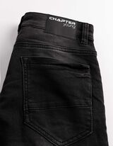 Jeansshorts - black denim - schwarz
