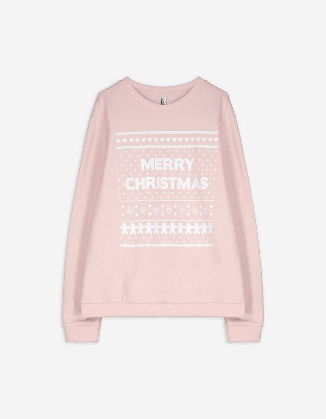 Sweatshirt - Christmas - rosa
