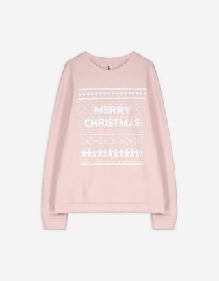 Sweatshirt - Christmas - rosa Sweatshirt - Christmas - rosa