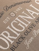 T-Shirt - Frontprint - hellbraun