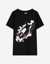 T-shirt - Vooropdruk - zwart