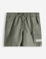 Badehose - einfarbig - dunkelgr&uuml;n