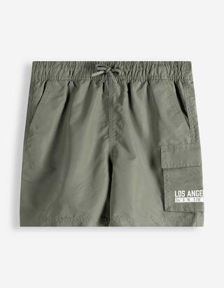 Badehose - einfarbig - dunkelgr&uuml;n