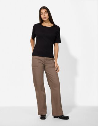 Hose - Wide Fit - braun