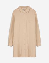 Bluse - Hemdkragen - beige