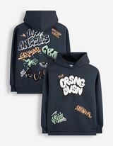 Sweatshirt - Oversized Fit - Dunkelblau
