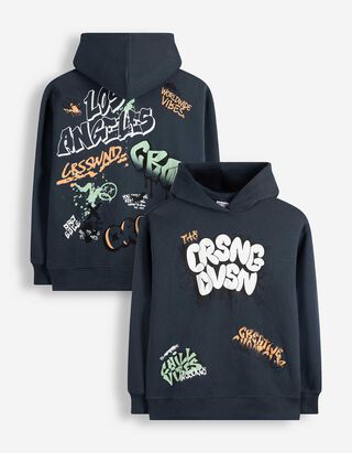 Sweatshirt - Oversized Fit - Dunkelblau