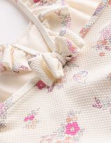 Badeanzug - Strukturiertes Material - wei&szlig;