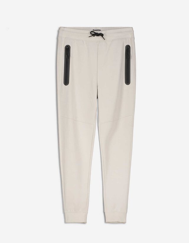 Joggingbroek - Straight fit - beige