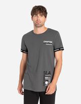 Tričko - Zadný výtlačok - tmavoseda