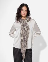 Schlangenmuster - hellgrau