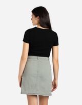 Majica kratkih rukava - Zaobljena ivica - crno