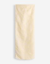 Schal - gemustert - hellgelb